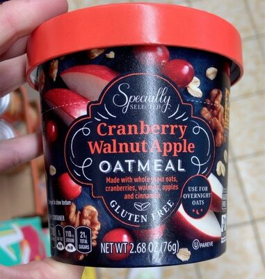 Cranberry walnut apple oatmeal