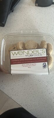 cranberry white chocolate mini shortbread