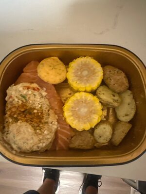 Crawfish And Shrimp Stuffed Salmon