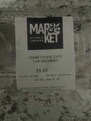 Cream Cheese Cholocate Chip Brownie