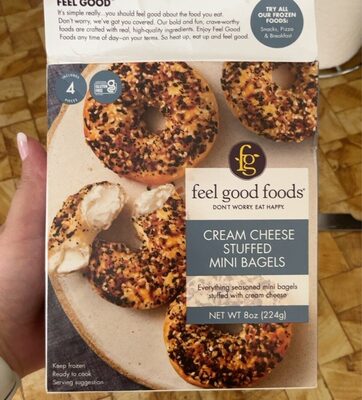 Cream Cheese Stuffed Mini Bagels