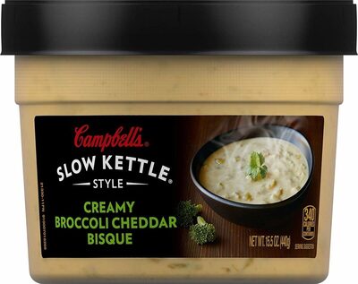 Creamy broccoli cheddar bisque