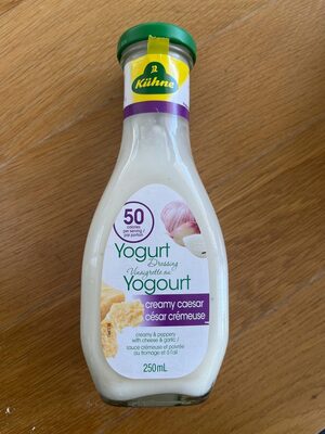 Creamy caesar real yogurt salad dressing