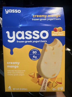 Creamy Mango Greek Yogurt Bar