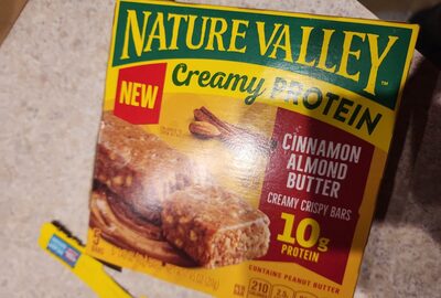 Creamy Protein Cinnamon Almond Butter Creamy Crispy Bars