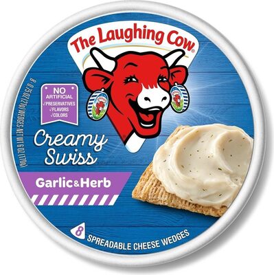 Creamy swiss with garlic herbs wedges per