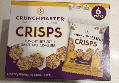Crisps Crunchy Bite-sized Baked Rice Crackers