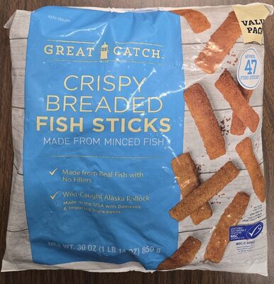 Crispy Breaded Fish Sticks