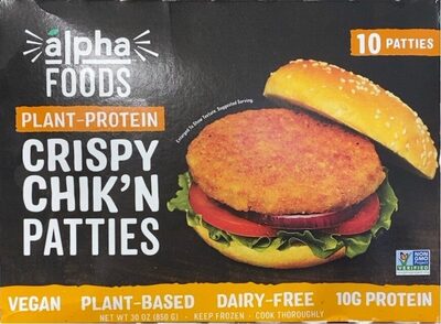 Crispy chik’n patties