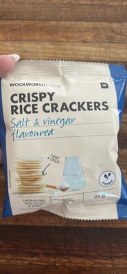 Crispy Rice Crackers Salt & vinegar flavoured