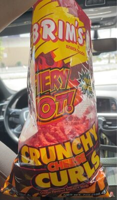 Crunch cheese curls fiery hot