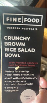 Crunchy Brown Rice Salad Bowl