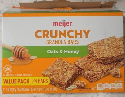 Crunchy Granola Bars Oats & Honey