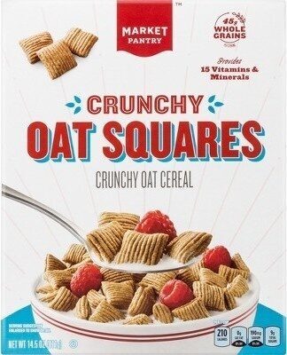 Crunchy oat squares cereal