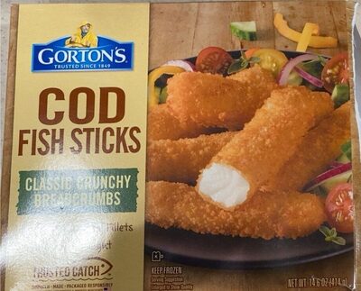 Crunchy panko breadcrumbs cod fish sticks