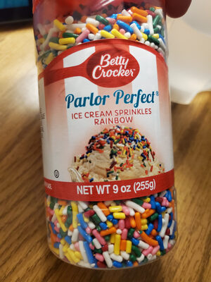 Crunchy rainbow sprinkles, crunchy