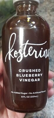 Crushed blueberry vinegar