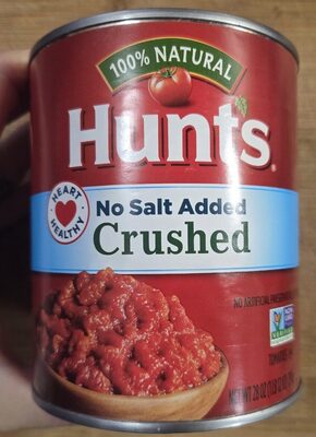 Crushed Tomatoes No Salt Added