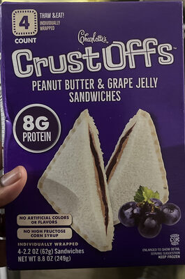Crust Offs Peanut Butter & Grape Jelly Sandwiches