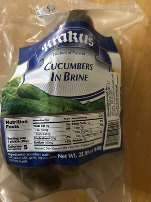 Cucumbers In Brine