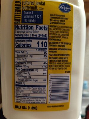 Cultured Lowfat Buttermilk