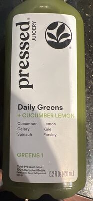 Daily Greens 1 (with Cucumber A D Lemon)