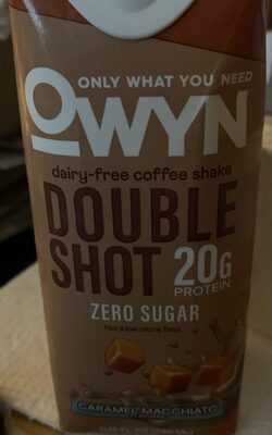 dairy-free coffee shake caramel macchiato flavored