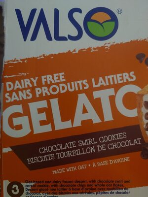 Dairy Free Gelato - Chocolate Swirl Cookies