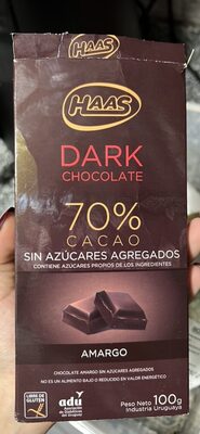 DARK CHOCOLATE 70% CACAO
