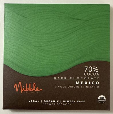 Dark Chocolate 70% Cocoa - Mexico Single Origin Trinitario