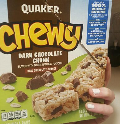 Dark chocolate chunk granola bars