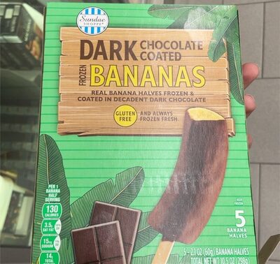 Dark Chocolate coated bananas