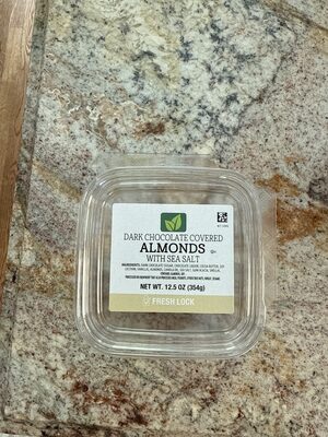 Dark Chocolate Covered Almonds With Sea Salt