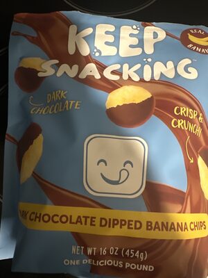 Dark Chocolate Dipped Banana Chips