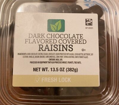Dark Chocolate Flavored Covered Raisins