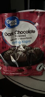 Dark Chocolate Flavored Melting Wafers