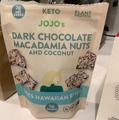 Dark chocolate macadamia nuts and coconut