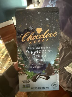Dark Chocolate Peppermint Creme Trees