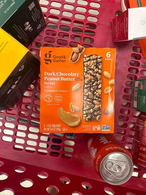 Dark Chocolaty Peanut Butter Nut Bars