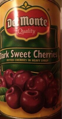 Dark Sweet Pitted Cherries In Heavy Syrup