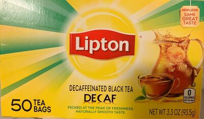 Decaffeinated decaf black tea bags