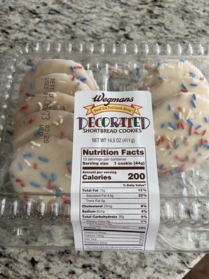 Decorated Shortbread cookies