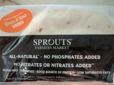 Deli Sliced Garlic And Herb Chicken