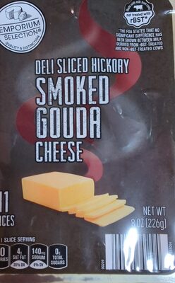 Deli Sliced Hickory Smoked Gouda Cheese