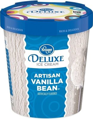 Deluxe artisan vanilla bean ice cream