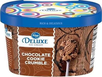 Deluxe chocolate cookie crumble ice cream