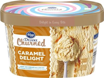 Deluxe Churned Light Ice Cream, Caramel Delight