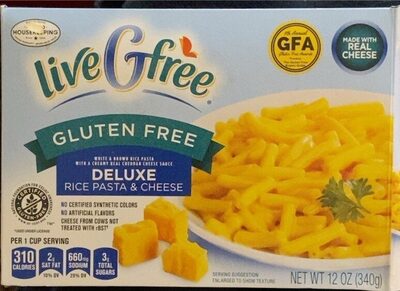 Deluxe rice pasta and cheese