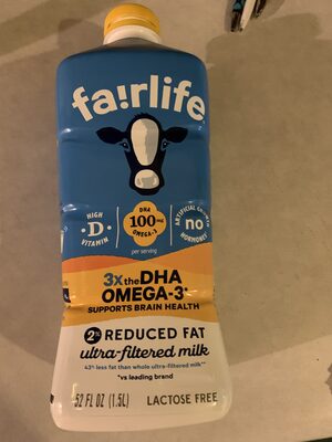Dha omega-3 ultra-filtered milk