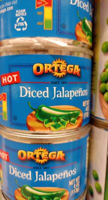 Diced jalapenos